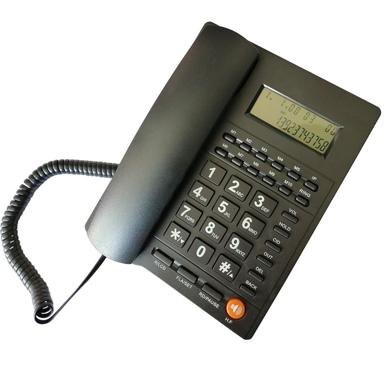 Teléfono Básico De Línea Fija, Identificador De Llamadas Simple FSK/DTMF  Con Pantalla LCD Para Mostrar El Número De Llamada Entrante, Teléfono  Analógi