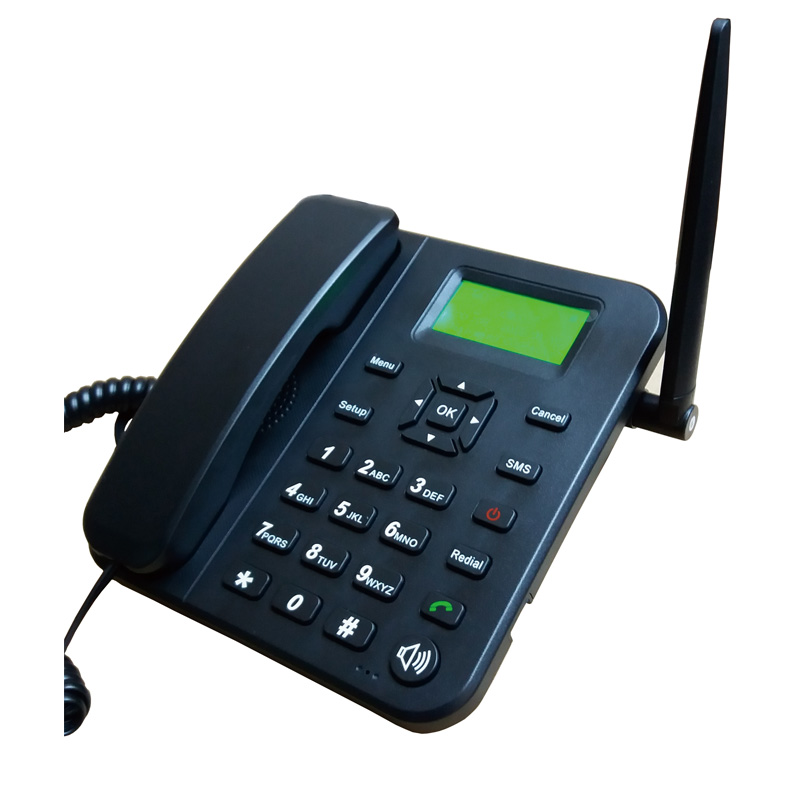 Teléfono inalámbrico fijo Teléfono de escritorio 4G Soporte GSM